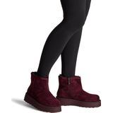 TAMARIS - Enkellaarsje - Rood - Leren Bovenwerk