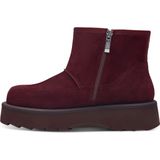 TAMARIS - Enkellaarsje - Rood - Leren Bovenwerk