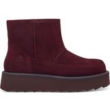 TAMARIS - Enkellaarsje - Rood - Leren Bovenwerk