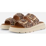 TAMARIS - Grove Leren Muiltjes - Kastanje Kleur - Leer