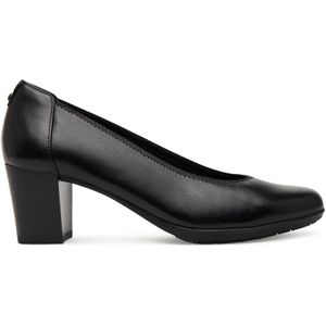 Tamaris - Pumps - Zwart - Suède - Ronde Neus - Trechterhak 6 cm