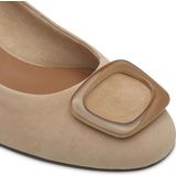 Pumps - Zwart - Leer - Blokhak 3,5 cm