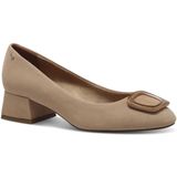 Pumps - Zwart - Leer - Blokhak 3,5 cm