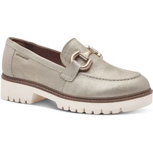 Tamaris - Instappers - Zwart - Leer - Blokhak 4,0 cm