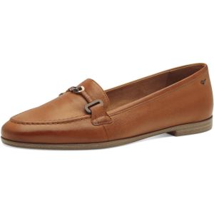 Loafers in leer TAMARIS. Leer materiaal. Maten 37. Kastanje kleur