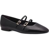 Tamaris - 1-22142-44 - Ballerina - Zwart - Leer