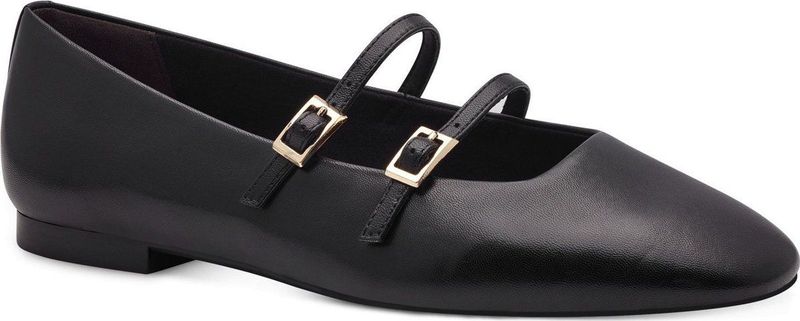 Tamaris - 1-22142-44 - Ballerina - Zwart - Leer
