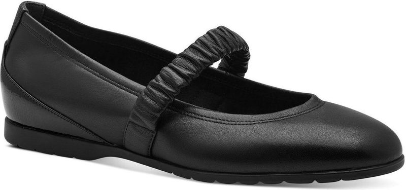 Merk - Model - Ballerina's - Zwart - Leer