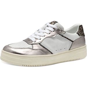 Tamaris Da.-Schnürer für Damen, silber, Gr. 36 EU