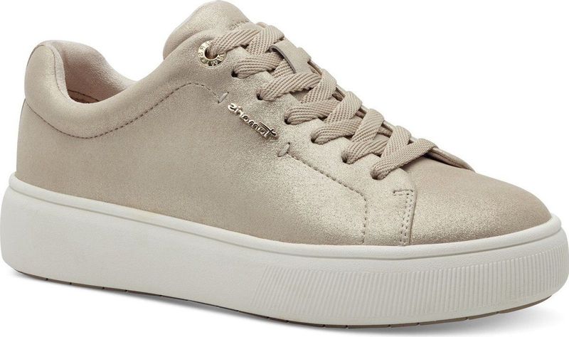 Tamaris - 1-23736-42 - Sneakers - Zwart/Wit/Beige - Leer