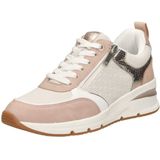 Sneakers - Zwart - Imitatieleer, Mesh - Ritszakken, Sleehak, Color-Blocking