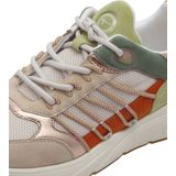 Tamaris - 1-23762-44 608 - Lage Damessneaker - Orange Comb - Textiel/Synthetisch