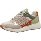 Tamaris - 1-23762-44 608 - Lage Damessneaker - Orange Comb - Textiel/Synthetisch