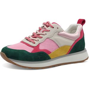 Tamaris Sneaker, Freizeitschuh, Halbschuh, Schnürschuh mit bunten Kontrastbesätzen