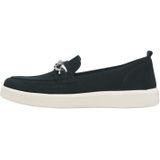 Tamaris - Instappers - Blauw - Leer/Synthetisch - Metalen Ketting