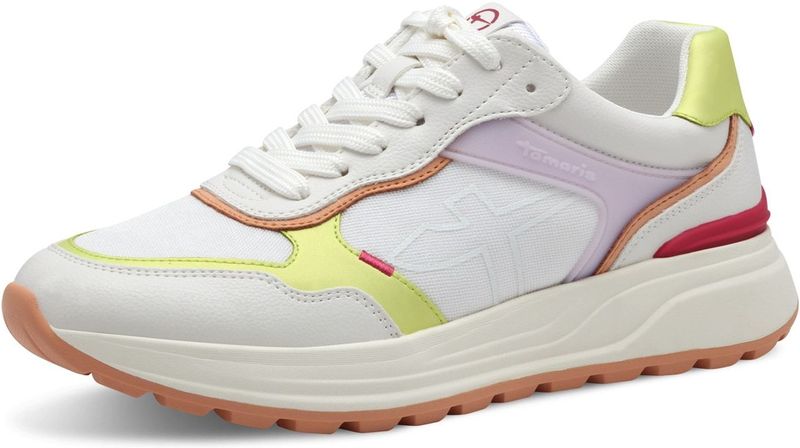 Tamaris - 1-23764-44 - Damesschoenen - Zwart - Vegan - Veterschoenen