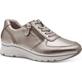 Merk - Model - Sneakers - Effen - Leer - Versterkte Hak - Snoersluiting