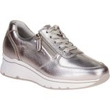 Merk - Model - Sneakers - Effen - Leer - Versterkte Hak - Snoersluiting