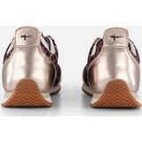 Sneaker - Bruin - Leer en Textiel - Luipaardprint en Glanzend