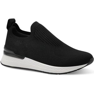 Tamaris - ACTIVE - Dames Sneaker - Zwart - Textiel - Slip-On Ontwerp