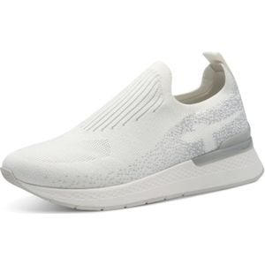 Tamaris Slip-On Sneaker, Keilsneaker, Slipper, Freizeitschuh, Halbschuh mit T-Logoschriftzug
