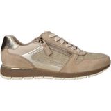 Tamaris - Sneakers - Beige - Textiel - Veter- en Ritssluiting