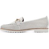 Instappers - Wit - Ademend - Platte Zool - Goudkleurige Gesp