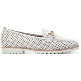 Instappers - Wit - Ademend - Platte Zool - Goudkleurige Gesp