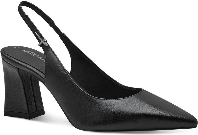 Tamaris - 1-29633-44 - Damespumps - Zwart - Leder