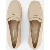 Tamaris - Trotteur Instappers - Beige - Leer
