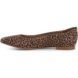 Ballerina - Dierenprint - Leer - Suède - Spitse Neus - Platte Hak