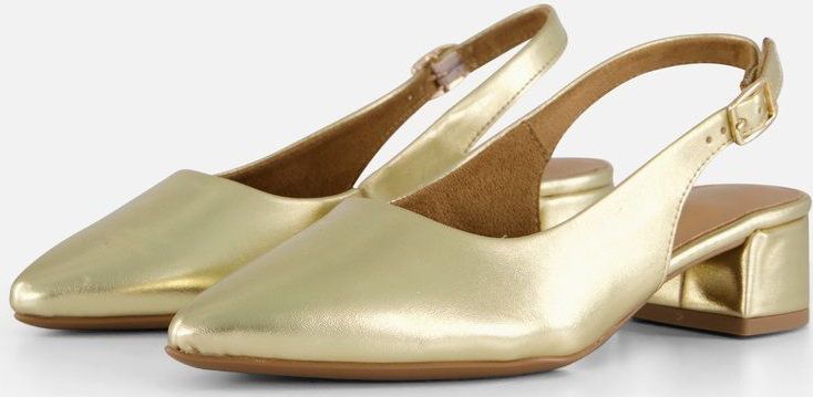 Tamaris Slingback Pumps Goud Synthetisch