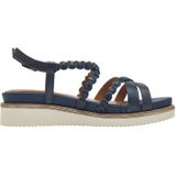 Tamaris - 1-28207-44 - Sandaaltje - Zwart - Materiaalmix