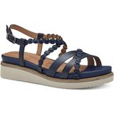 Tamaris - 1-28207-44 - Sandaaltje - Zwart - Materiaalmix