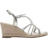 Tamaris - 1-28345-44 - Sandalen - Zwart - Glinsterend - Sleehak 6,5 cm