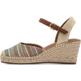Tamaris - 1-29610-42 - Espadrilles - Zwart - Leer/Textiel