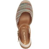 Tamaris - 1-29610-42 - Espadrilles - Zwart - Leer/Textiel