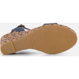 Tamaris - Sleehak Sandalen - Blauw - Denim - Touch-It Technologie