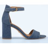 Tamaris - Denim Sandalen - Blauw - Textiel