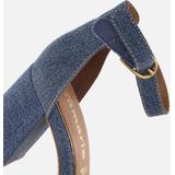 Tamaris - Denim Sandalen - Blauw - Textiel