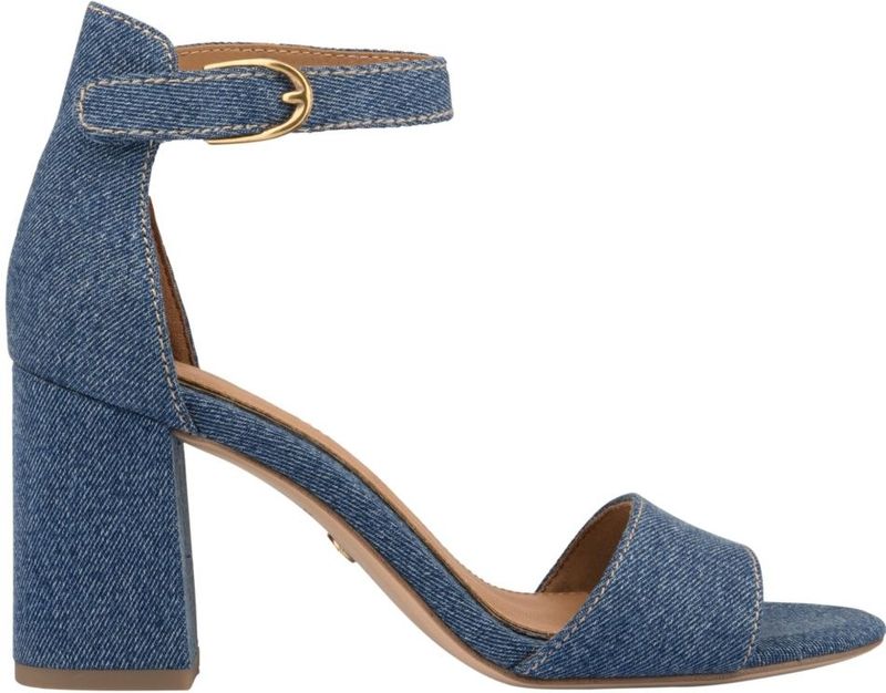 Tamaris - Denim Sandalen - Blauw - Textiel