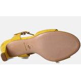 Tamaris - Sandaal - Geel - Stof - Hak