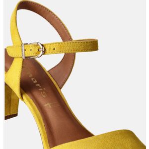 Tamaris - Sandaal - Geel - Stof - Hak