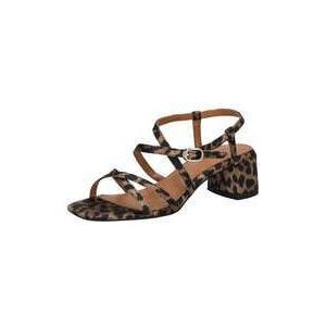 Sandalen met hak TAMARIS. Synthetisch materiaal. Maten 40. Kastanje kleur