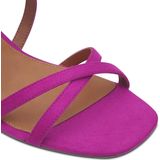 Tamaris - 1-28204-42 - Sandaaltje - Blauw - Textiel - Blokhak 5 cm