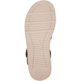 Sandalen - Leer/Kurk - Gevlochten Bandjes - Platte Zool