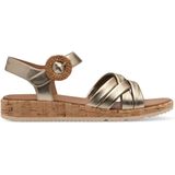 Sandalen - Leer/Kurk - Gevlochten Bandjes - Platte Zool