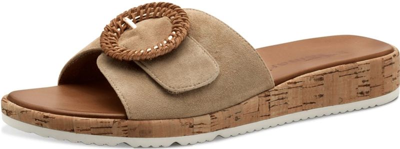 Tamaris - Core - Dames Muiltjes - TAN - Leer