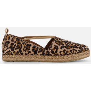 Espadrilles - Beige - Textiel - Gevlochten Zool