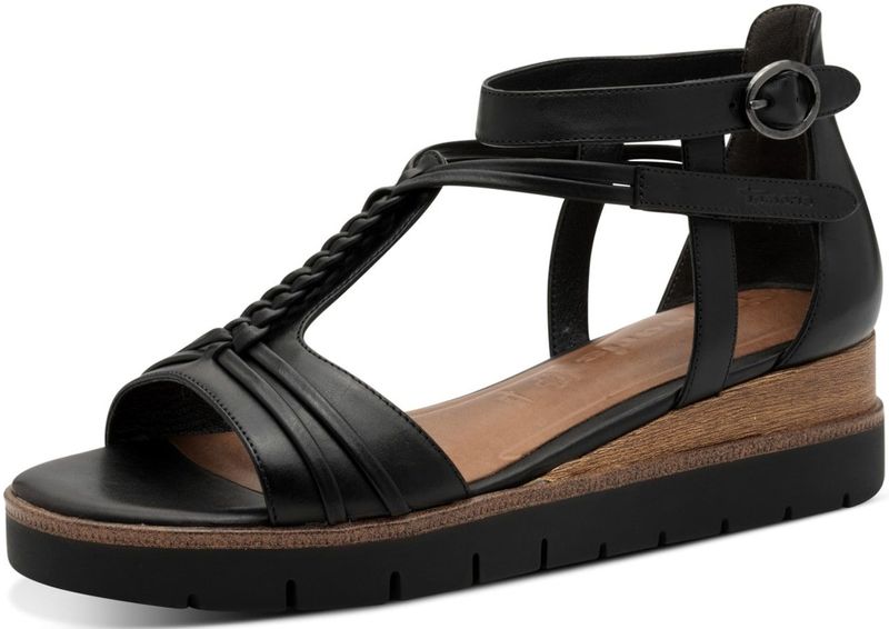 Tamaris Sandalen Leder/Synthetik Keilsandalette